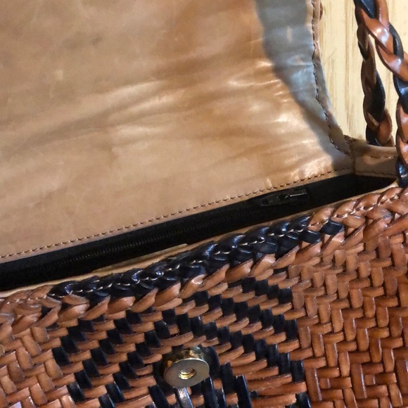 De vecchi leather woven vintage handbag - Picture 3 of 8